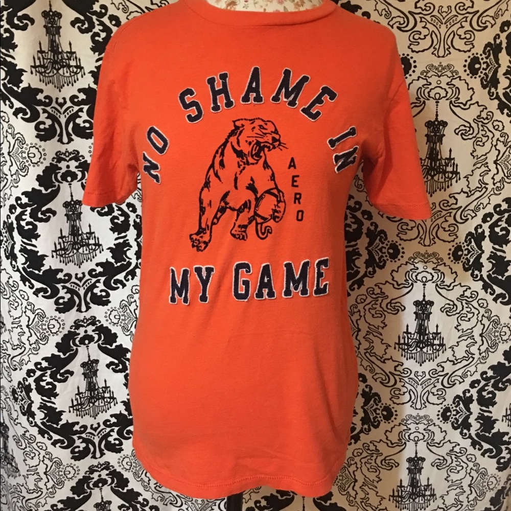 Aeropostale Orange vintage T-shirt - Picture 1 of 5